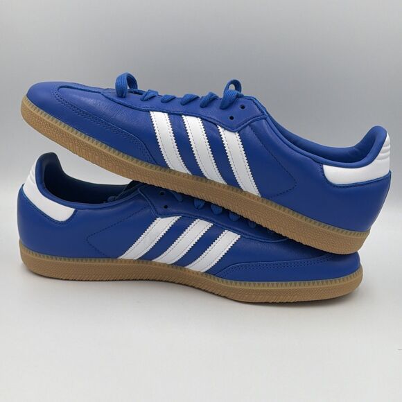 NWT Adidas Samba OG Blue Cloud White Gum Mens JR0882 NEW Size 12 main image 7